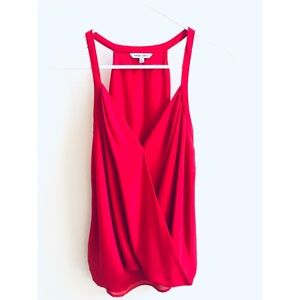 Naked Zebra Red Surplice Blouse